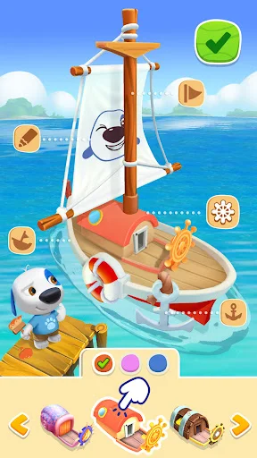 Download My Talking Hank: Islands Terbaru – Petualangan Seru - Screenshot 22