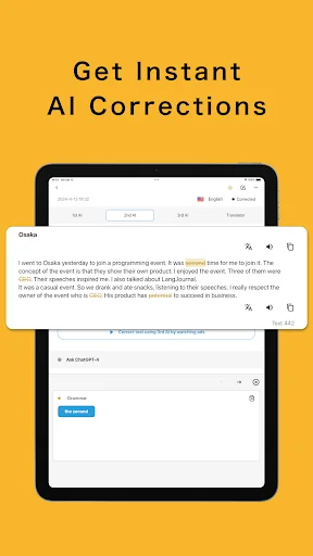 Download LangJournal Terbaru – Belajar Bahasa dengan Koreksi AI - Screenshot 10