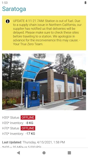 Download Hydrogen Stations USA Terbaru – Temukan SPBU Hidrogen - Screenshot 4