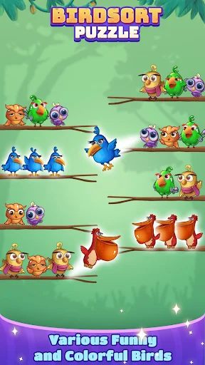Download Bird Sort: Color Puzzle Master Terbaru – Game Asah Otak - Screenshot 3