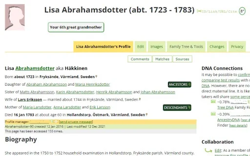 Download WikiTree Browser Extension Terbaru – Fitur Silsilah Lengkap - Screenshot 1